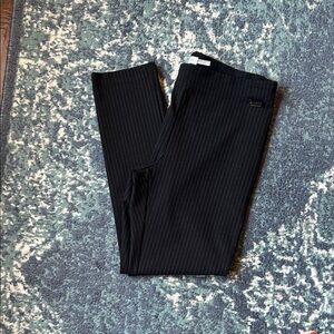 Calvin Klein Black Pinstripe Dress Pants